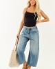 Signature 8 Medium Wash High Rise Barrel Jeans