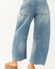 Signature 8 Medium Wash High Rise Barrel Jeans