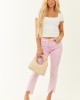 Saige Baby Pink Tummy Control Stretchy Flare Jeans