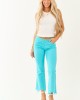 Mica Denim Azure Stretchy Crop Flare Jeans