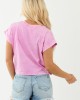 Orchid Soft Washed Cotton Short Sleeve Top