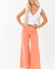 Risen Peach Tummy Control Stretchy Palazzo Jeans