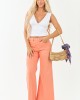 Risen Peach Tummy Control Stretchy Palazzo Jeans