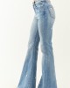 Mica Denim Medium Wash Stretchy Star Flare Jeans Mica Denim Medium Wash Stretchy Star Flare Jeans