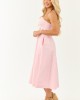 Carnation Rickrack Cutout Waist Cotton Midi Dress