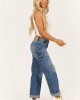 Sneak Peek Medium Wash Utility Straight Jeans