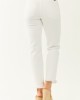 KanCan White High Rise Straight Leg Cropped Jeans