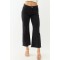 Black Stretchy Acid Wash Bootcut Jeans