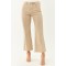 Beige Stretchy Acid Wash Bootcut Jeans