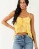 Canary Yellow Ruffle Handkerchief Hem Cami Top Canary Yellow Ruffle Handkerchief Hem Cami Top