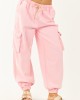 Carnation Acid Washed Cargo Jogger Jeans