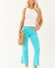 Mica Denim Azure Stretchy Crop Flare Jeans