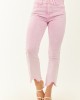 Saige Baby Pink Tummy Control Stretchy Flare Jeans