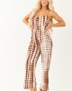 Coffee and Coconut Tie-Dye Relaxed Boho Jumpsuit