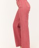 Risen Dark Coral Patch Pocket Wide Leg Jeans Risen Dark Coral Patch Pocket Wide Leg Jeans