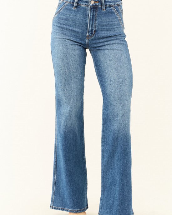 KanCan Medium Wash Ultra High Rise Flare Jeans