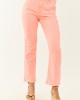 Risen Neon Coral Straight Tummy Control Stretchy Jeans Risen Neon Coral Straight Tummy Control Stretchy Jeans
