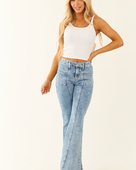Special A Light Tummy Control Stretchy Flare Jeans
