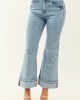 Saige Light Tummy Control Stretchy Flare Cuffed Jeans Saige Light Tummy Control Stretchy Flare Cuffed Jeans