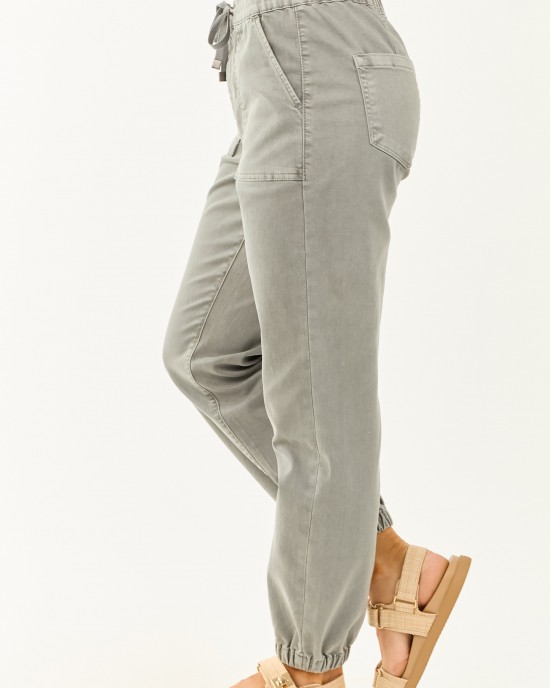 Mica Denim Faded Juniper Cropped Jogger Jeans