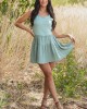 Juniper Sleeveless Tiered Contrast Mini Dress