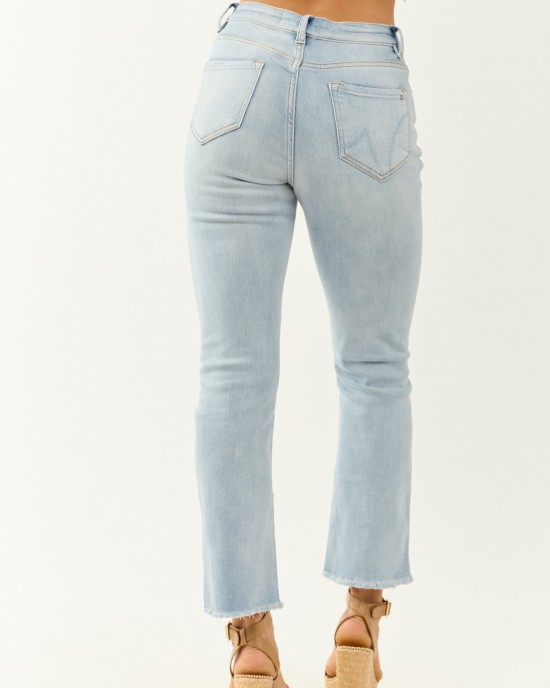 Mica Denim Light Wash Stretchy Soft Kick Flare Jeans