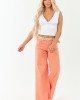 Risen Peach Tummy Control Stretchy Palazzo Jeans