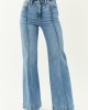 Hidden Medium Wash Bootcut High Rise Stretchy Jeans