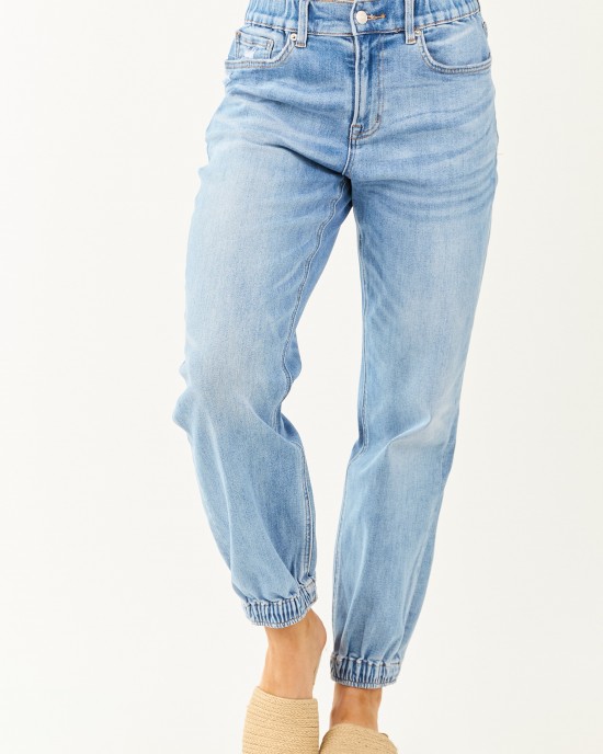 Mica Denim Medium High Rise Stretchy Jogger Jeans