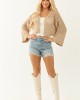 Camel Open Front Long Sleeve Knit Cardigan Camel Open Front Long Sleeve Knit Cardigan