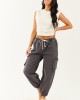 Charcoal Acid Washed Cargo Jogger Jeans Charcoal Acid Washed Cargo Jogger Jeans