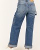 Sneak Peek Medium Wash Utility Straight Jeans