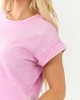 Orchid Soft Washed Cotton Short Sleeve Top