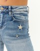 Mica Denim Medium Wash Stretchy Star Flare Jeans Mica Denim Medium Wash Stretchy Star Flare Jeans