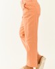Risen Melon High Rise Cuffed Stretchy Barrel Jeans