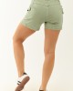 Risen Sage High Rise Cargo Stretchy Denim Shorts