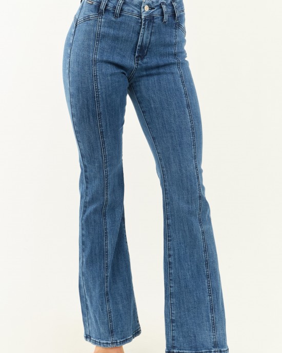 Saige Medium Dark Wash Flare Leg Stretchy Jeans Saige Medium Dark Wash Flare Leg Stretchy Jeans