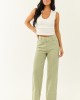 Sage High Waisted Straight Leg Denim Pants