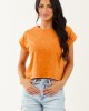 Sunset Soft Washed Cotton Short Sleeve Top