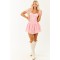 Baby Pink Eyelet Lace Sweetheart Neck Corset Romper