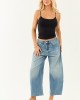 Signature 8 Medium Wash High Rise Barrel Jeans