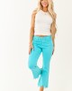 Mica Denim Azure Stretchy Crop Flare Jeans