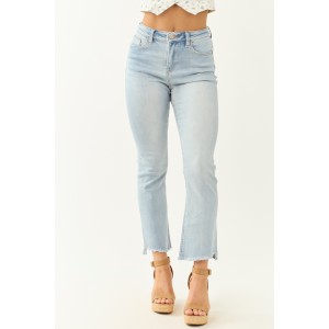 Mica Denim Light Wash Stretchy Soft Kick Flare Jeans