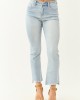 Mica Denim Light Wash Stretchy Soft Kick Flare Jeans
