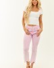 Saige Baby Pink Tummy Control Stretchy Flare Jeans