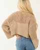 Camel Open Front Long Sleeve Knit Cardigan Camel Open Front Long Sleeve Knit Cardigan