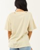 Almond Fruit Sticker Graphic Distressed Cotton Tee Almond Fruit Sticker Graphic Distressed Cotton Tee
