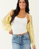 Buttercream Open Knit Long Sleeve Shrug Cardigan Buttercream Open Knit Long Sleeve Shrug Cardigan