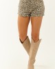 Vanilla Leopard Print High Rise Denim Shorts Vanilla Leopard Print High Rise Denim Shorts