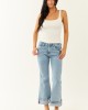 Saige Light Tummy Control Stretchy Flare Cuffed Jeans Saige Light Tummy Control Stretchy Flare Cuffed Jeans